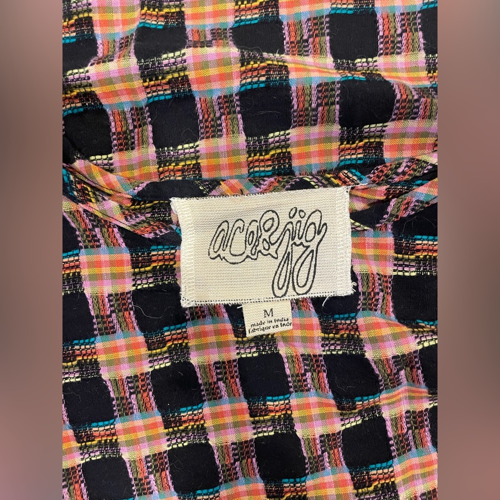 Ace & jig shirt dress in multicolor pattern size medium